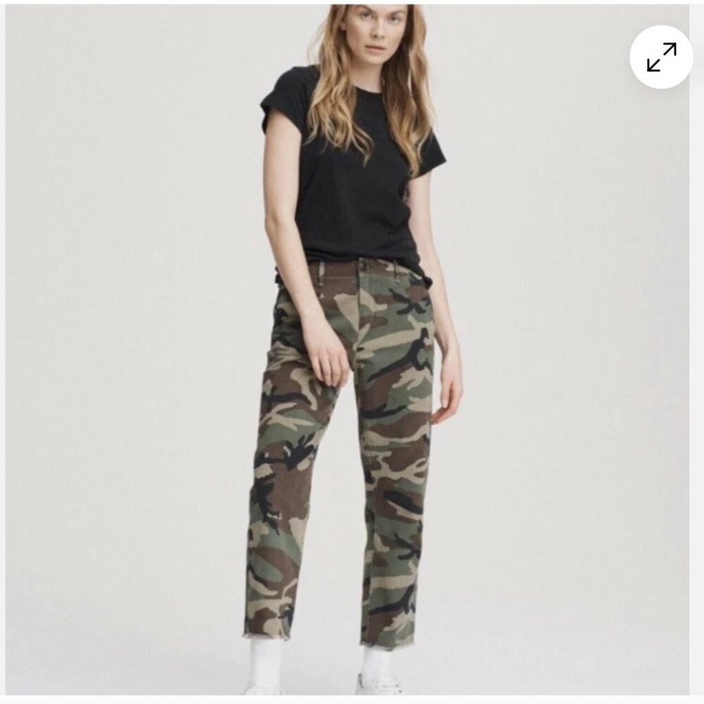 RAG & BONE Buckley Cotton Chinos Relaxed Fit Pant Camo - size 26
